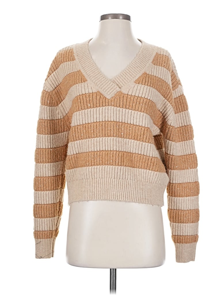 Pre-owned Saunders Collective Pullover Sweater In Brown