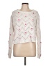 Studio 19 Hearts Ivory Pullover Sweater Size L - photo 1