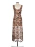 Louna Animal Print Brown Cocktail Dress Size L - photo 2