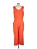Zuda Solid Orange Jumpsuit Size L - photo 2