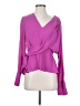 Atlein Collective 100% Polyester Purple Long Sleeve Blouse Size 4 - photo 1