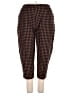 Unbranded 100% Rayon Houndstooth Brown Casual Pants Size 2X - photo 1