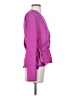 Atlein Collective 100% Polyester Purple Long Sleeve Blouse Size 4 - photo 4