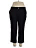 Rafaella Solid Black Active Pants Size 18 - photo 1
