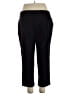 Rafaella Solid Black Active Pants Size 18 - photo 2