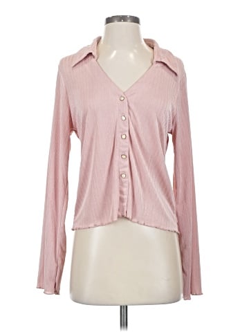 Line & Dot Long Sleeve Blouse (view 1)