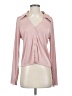 Line & Dot Pink Long Sleeve Blouse Size S - photo 1