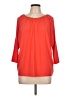 MICHAEL Michael Kors Orange 3/4 Sleeve Top Size L - photo 1
