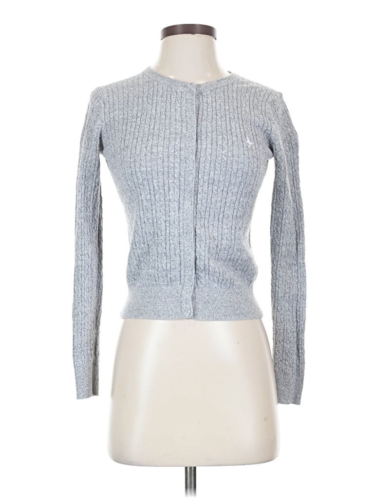Pre-owned Jack Wills Cardigan Sweater In Silver