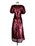 Keepsake 100% Polyester Burgundy Cocktail Dress Size 8 - photo 2