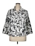 Coral Bay Print White Blazer Size 1X - photo 1
