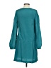 Leifsdottir 100% Polyester Solid Teal Casual Dress Size 4 - photo 2