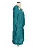 Leifsdottir 100% Polyester Solid Teal Casual Dress Size 4 - photo 4