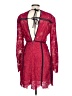 MSGM 100% Polyester Red Cocktail Dress Size EU 42 / US 12 - photo 2