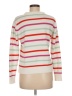 St. John's Bay 100% Acrylic Stripes White Turtleneck Sweater Size M - photo 2