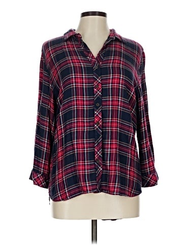Hester & Orchard 3/4 Sleeve Button-Down Shirt (view 1)