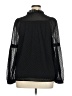 Ann Taylor LOFT 100% Polyester Black Long Sleeve Blouse Size XL - photo 2