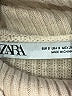 Zara Stripes Ivory Turtleneck Sweater Size S - photo 7