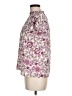 Unbranded 100% Polyester Floral Pink Ivory Short Sleeve Blouse Size M - photo 5