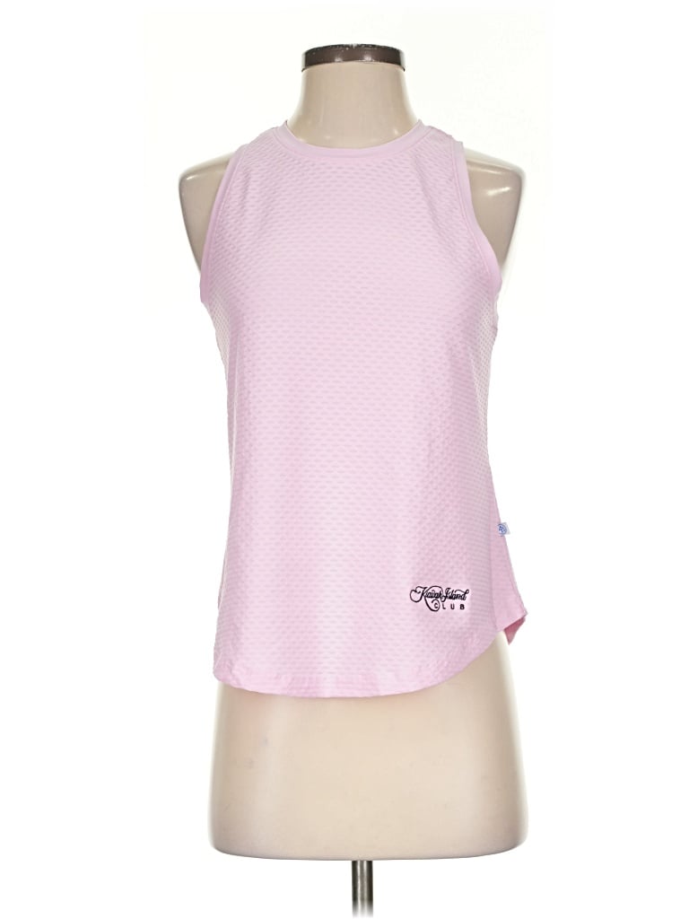 Pre-owned Addison Bay Tank Top Pink Halter Neckline Tops