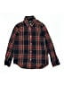 Crewcuts 100% Cotton Plaid Red Long Sleeve Button-Down Shirt Size 8 - photo 1