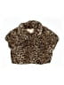 Biscotti 100% Polyester Animal Print Brown Coat Size 6 - photo 1