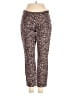 Boston Proper Animal Print Brown Casual Pants Size 2 - photo 1