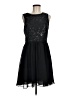 Max Studio 100% Polyester Stars Black Cocktail Dress Size 8 - photo 1