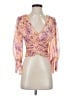 AMUR 100% Cupro Orange 3/4 Sleeve Blouse Size XS - photo 1