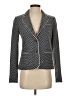 Juicy Couture Houndstooth Gray Blue Blazer Size 4 - photo 1