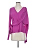 Atlein Collective 100% Polyester Purple Long Sleeve Blouse Size 4 - photo 1
