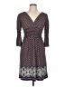 Max Studio Paisley Brown Casual Dress Size M - photo 1