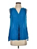 Covington 100% Polyester Blue Sleeveless Blouse Size S - photo 1