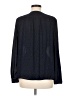 Ann Taylor LOFT 100% Polyester Animal Print Blue Long Sleeve Blouse Size M - photo 2