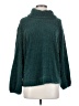 Kate and Sam 100% Polyester Solid Teal Turtleneck Sweater Size S - photo 1
