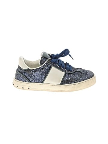 Valentino Garavani Glitter Flycrew Rockstud Sneakers (view 1)