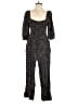 Madewell Animal Print Black Jumpsuit Size 00 - photo 1