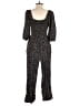 Madewell Animal Print Black Jumpsuit Size 00 - photo 2