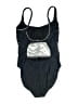 La Blanca Metallic Silver One Piece Swimsuit Size 12 - photo 2