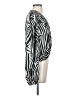 Haver 100% Polyester Animal Print Ivory Long Sleeve Blouse Size S - photo 4