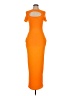 Shein Orange Cocktail Dress Size 6 - photo 1