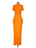 Shein Orange Cocktail Dress Size 6 - photo 2