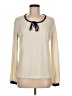 Unbranded 100% Polyester Ivory Long Sleeve Blouse Size M - photo 1