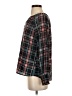 Daily Thread 100% Polyester Plaid Black Long Sleeve Blouse Size XS - photo 5