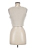 Shein 100% Polyester Ivory Sleeveless T-Shirt Size 8 - 10 - photo 2