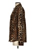 Express 100% Polyester Animal Print Brown Long Sleeve Blouse Size S - photo 5