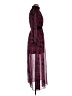 LDT 100% Polyester Paisley Burgundy Casual Dress Size 6 - photo 4