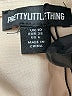 PrettyLittleThing 100% Polyester Ivory Cocktail Dress Size 6 - photo 5