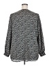 Lush 100% Polyester Blue Long Sleeve Blouse Size 2X - photo 2