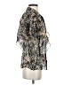Love Sam 100% Viscose Floral Black Short Sleeve Blouse Size S - photo 4